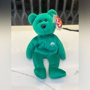 ULTRA Rare Erin Ty Beanie Baby with Eyes